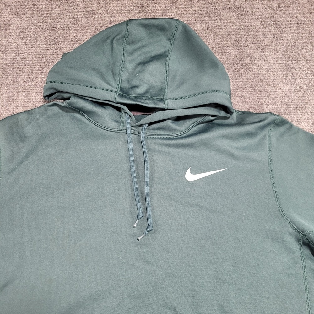 Nike Therma-FIT Men's Green Performance Pullover Hoodie Training Sweatshirt Sz L - Picture 5 of 14